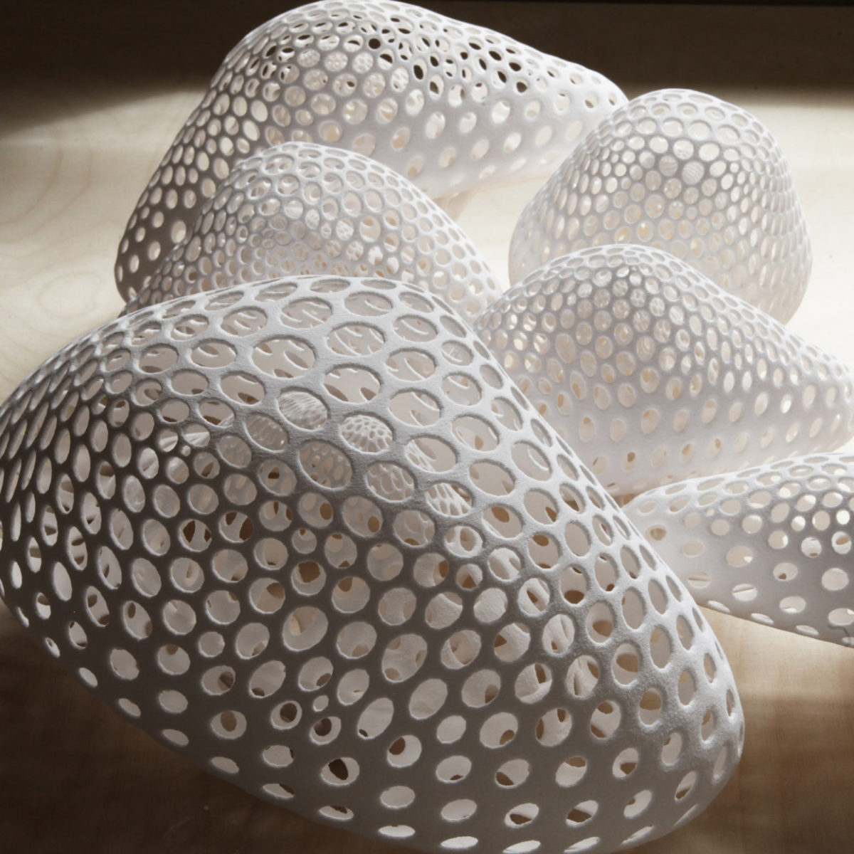 Overcast - Guan Lee, Mamou-Mani - 3D Printed Cloudlets Ceiling Installation