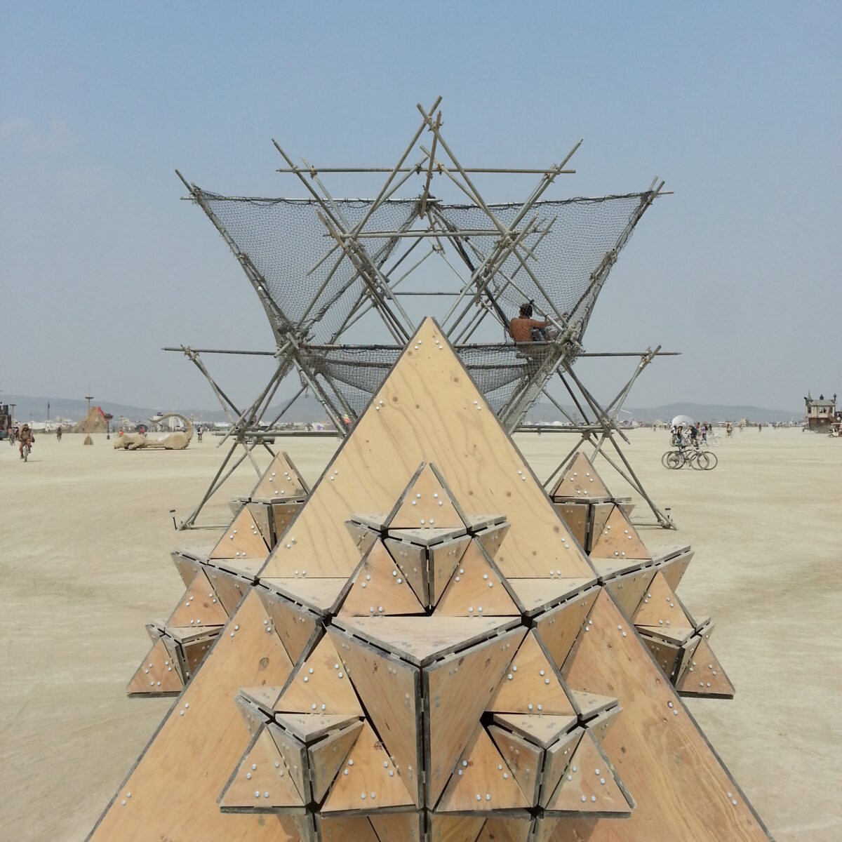 Picture of Fractal Cult from one of the plywood pods