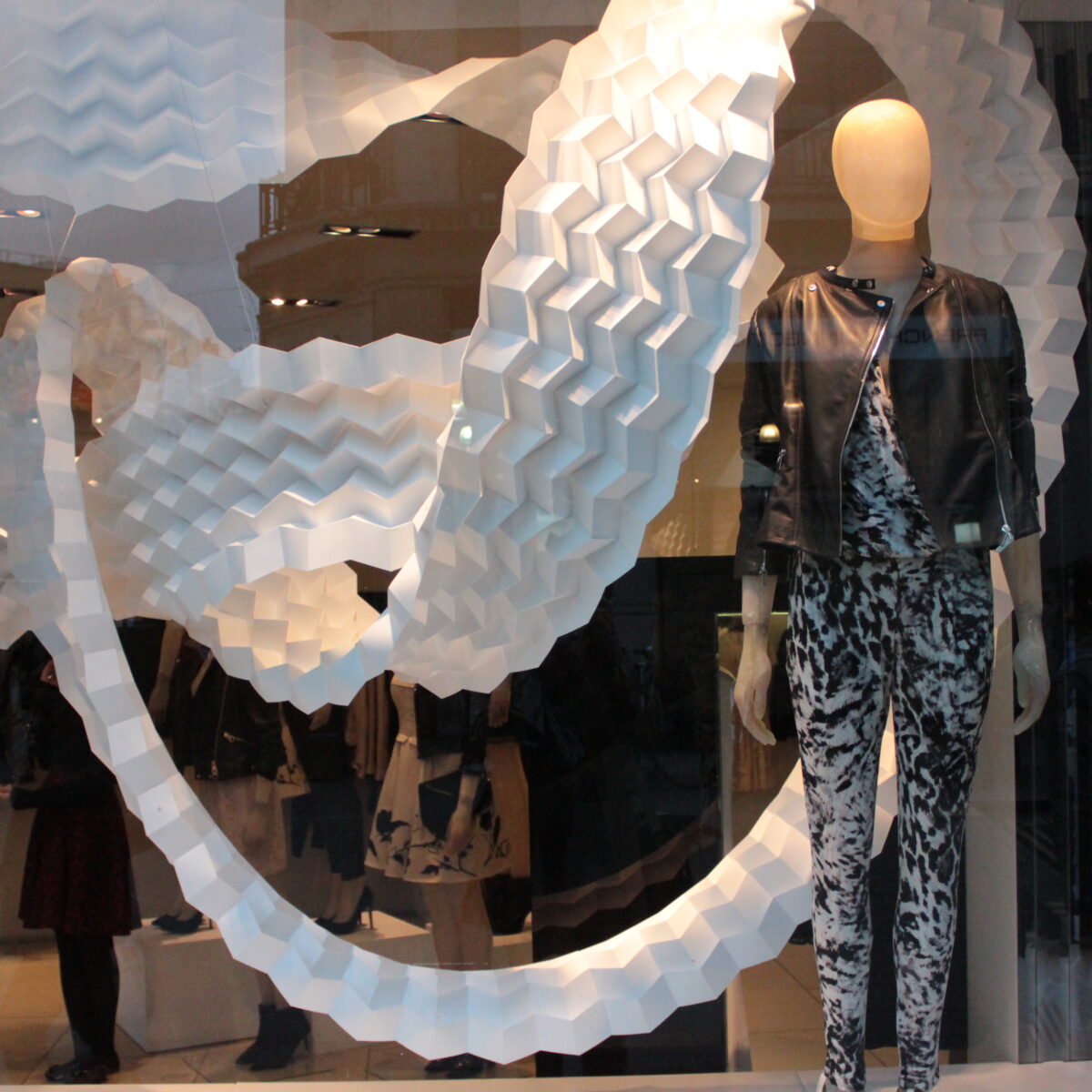 Karen Millen Mamou-Mani Origami Window Display