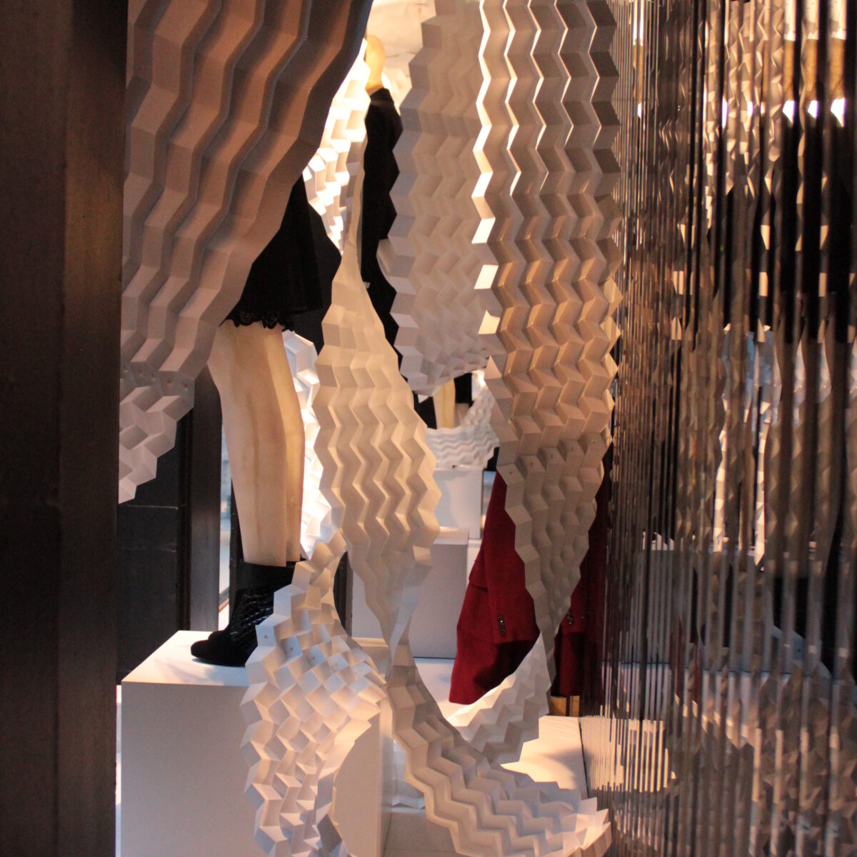 Karen Millen Mamou-Mani Origami Window Display
