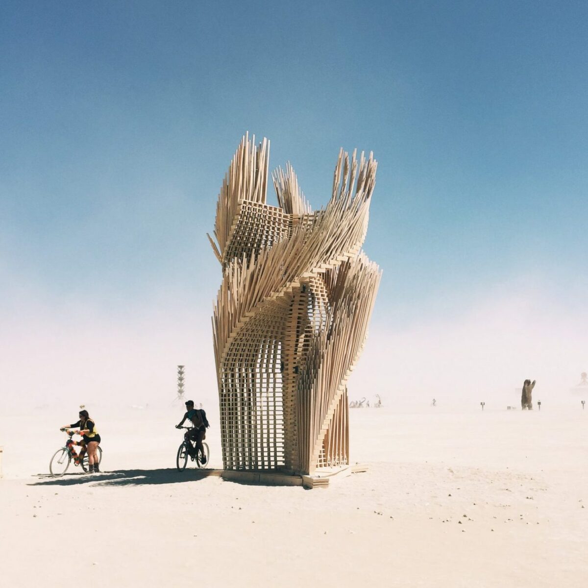 Photograph by PieterJan Mattan for Dezeen - Tangential Dreams at Burning Man 2016 by Arthur Mamou-Mani
