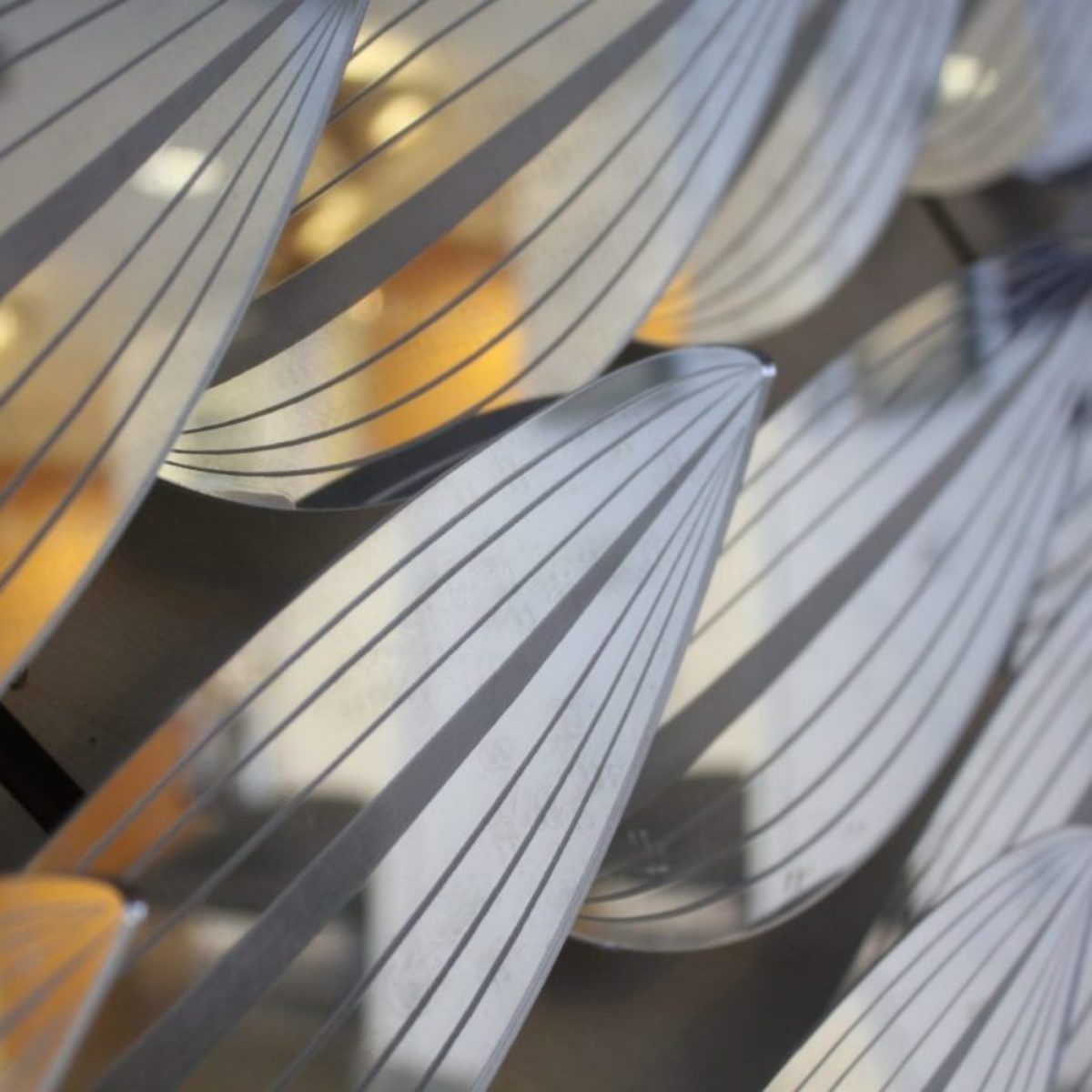 Close up on The Flying Leaves at BuroHappold ©Mamou-Mani