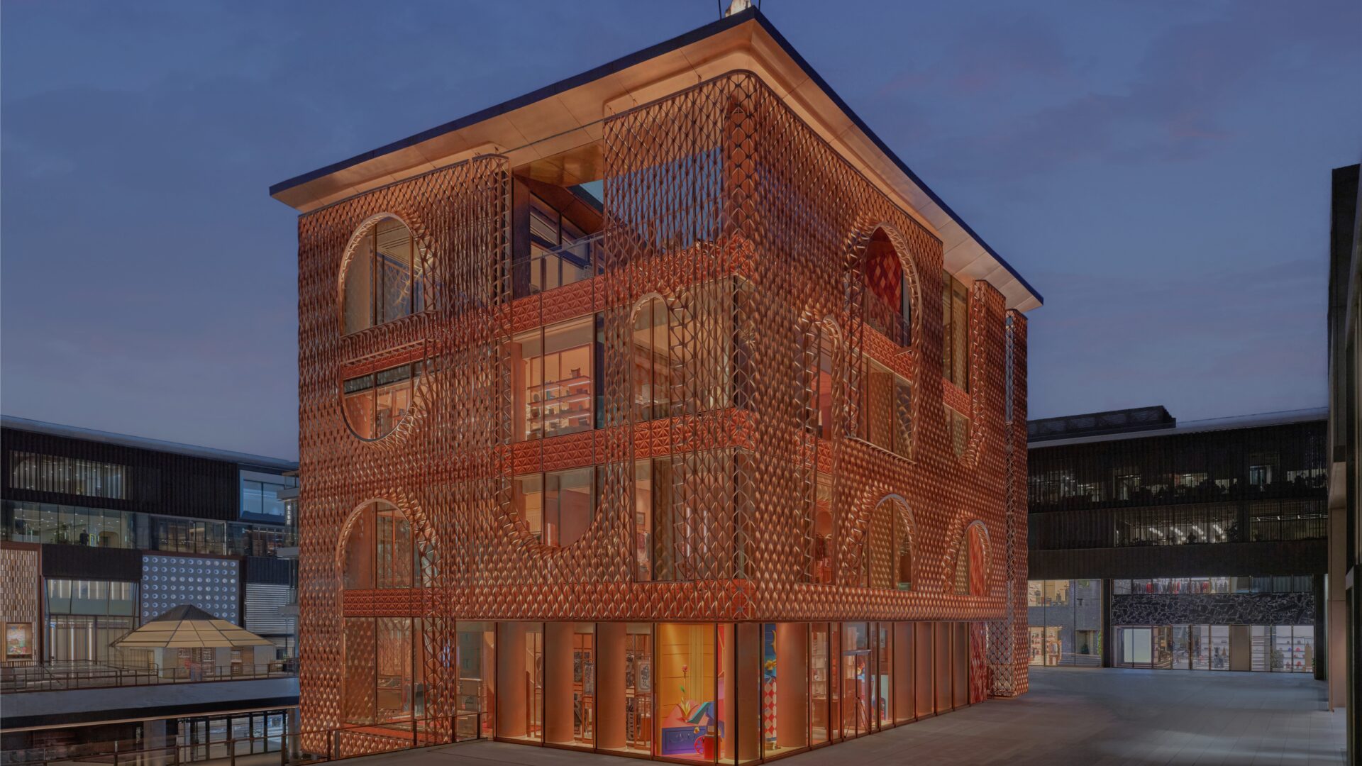 Crafted facade for the Hermès Sanlitun flagship store